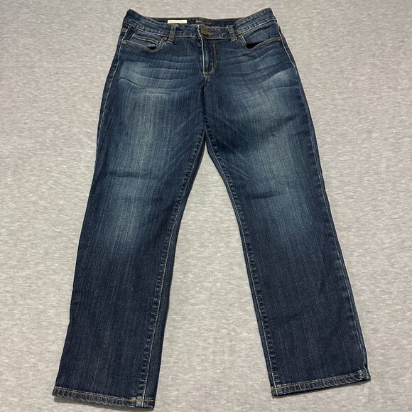 Kut from the Kloth Jeans Womens Sz 6 (30x26) Reese Ankle Straight Leg Mid rise - Picture 15 of 15